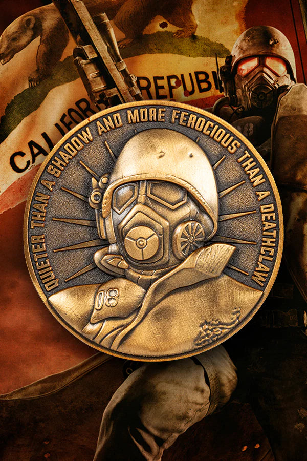 Fallout New Vegas NCR Ranger Challenge Coin Münze Neu & OVP